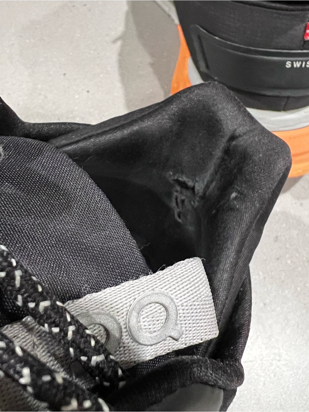 On Cloud Men's Black & Orange Running Shoes - Picture 6 of 13